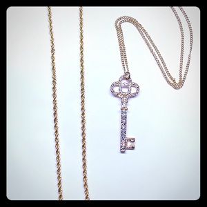 2 Gold Plated Necklaces